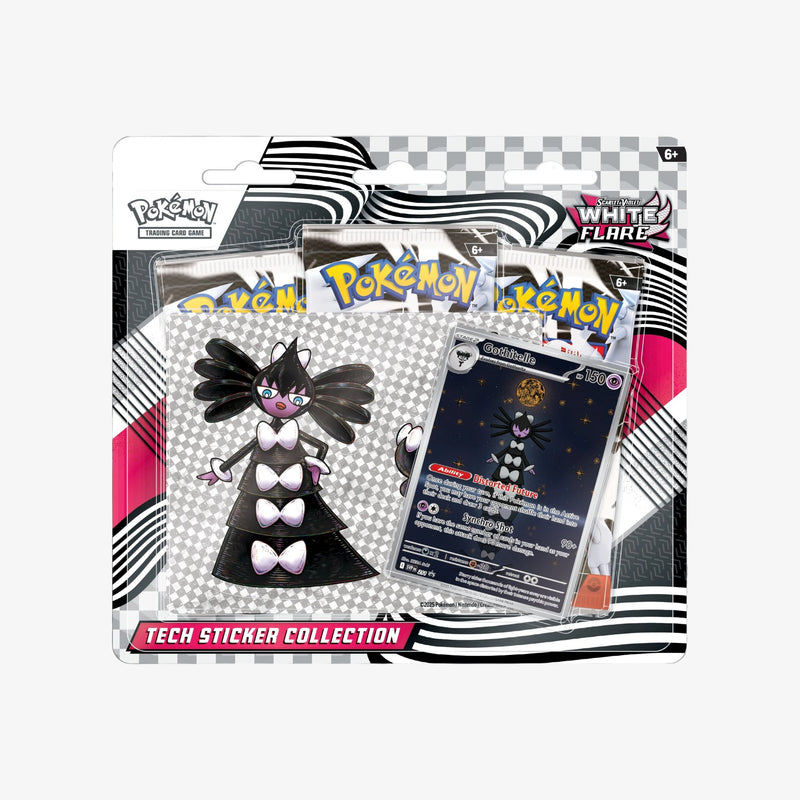 White Flare Tech Sticker Collection